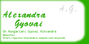 alexandra gyovai business card